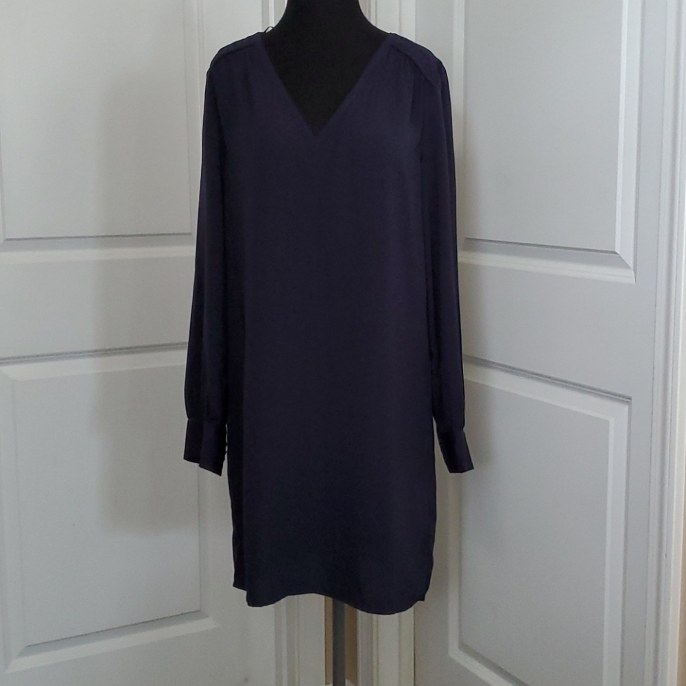 H&M long sleeve navy dress